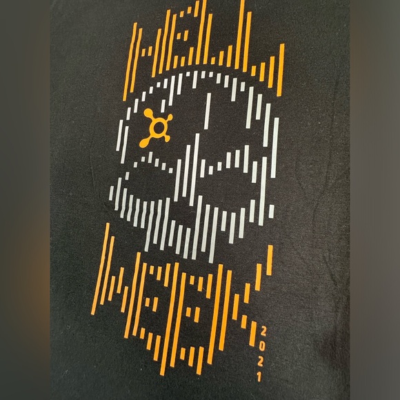 Orange Theory Fitness Skull Hell Week Black Reflective T-Shirt - Men’s Large - Picture 2 of 6